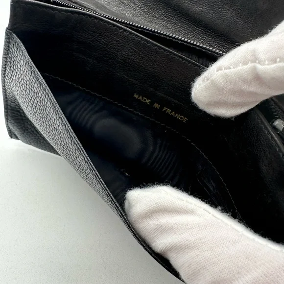 Chanel Pebbled Leather Wallet - Picture 9 of 12